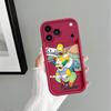 Phone Cover Case for Apple iPhone 17 Pro Max 16e 13 Mini 11 12 16 XR 14 Plus XS Air 15 The Simpsons Homer Bart