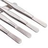 304 Stainless Steel Round Tip Tweezers with Teeth, Non-Slip, Ideal for Aquatic Plant Care and Gardening.