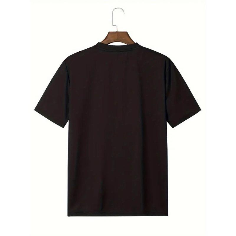 Sommer Neu Herren Freizeitkleidung Rundhals T-Shirt Kurzarm, Herren Bedrucktes Sommer T-Shirt Oberteil, Zeigt Persönlichkeit und Mode, Bequem