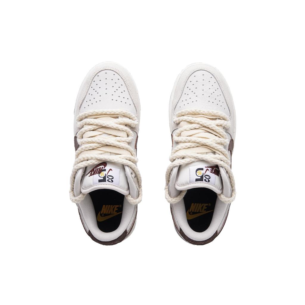 Nike Dunk Mocha Bear Abrasion Resistant Slip Resistant Abrasion Resistant Slip Resistant Low top Skateboard Shoes DO9457-100(Team645-)