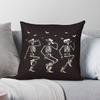 Halloween Cowboy Skeleton Dance Square Pillowcase Polyester Linen Velvet Pattern Zip Decorative Pillow Case Bed Cushion Cover
