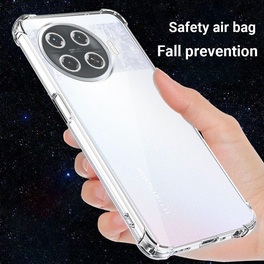 Shockproof Airbag TPU Case For Tecno Spark 20 Pro Plus KJ7 Clear Soft Silicone Phone Case for Tecno Spark 20 Pro Protect Cover