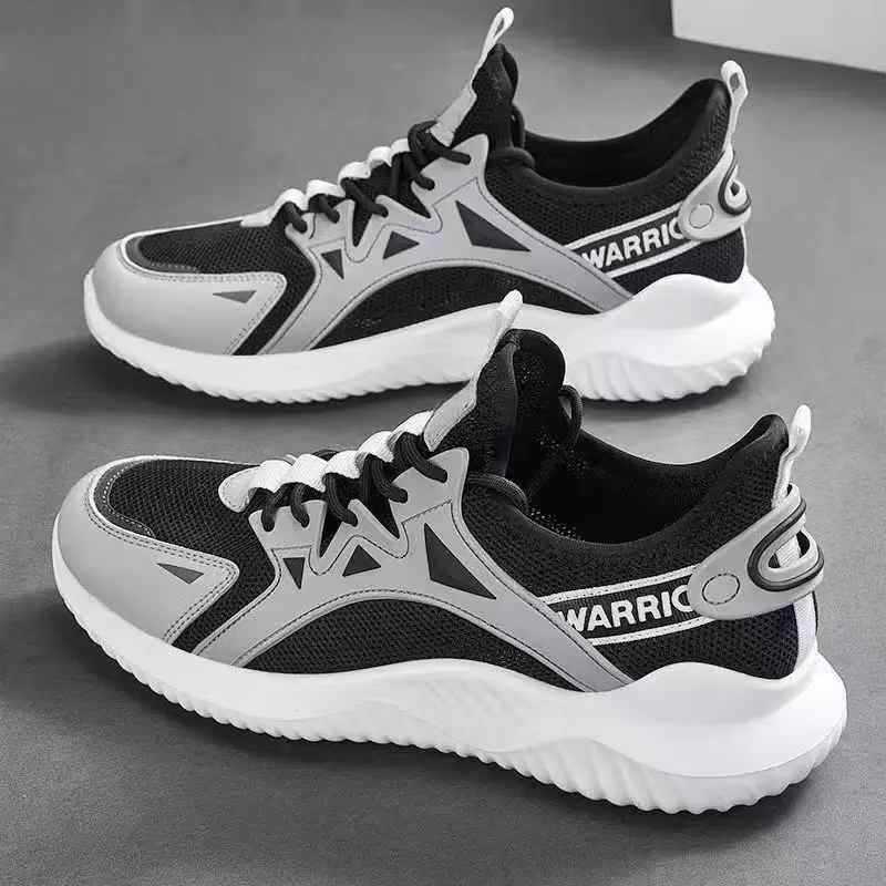 Fashion Spring and summer new thin breathable men's shoes with soft soles, anti slip and wear-resistant running sports and leisure shoes