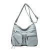 Bolso de Hombro Único para Mujer con Múltiples Bolsillos, Bolso de Mano Suave, Bolso Cruzado Informal, Bolso Retro Tipo Mamá para Mujer