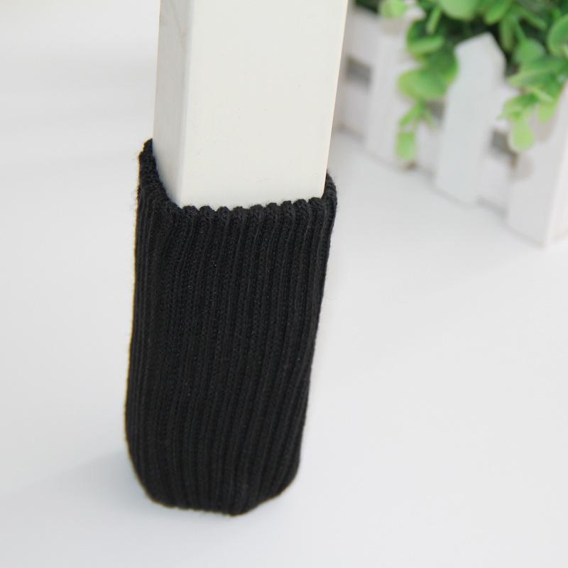 4Pcs Chair Leg Socks Cloth Gloves Floor Protection Knitting Wool Socks Furniture Feet Protectors