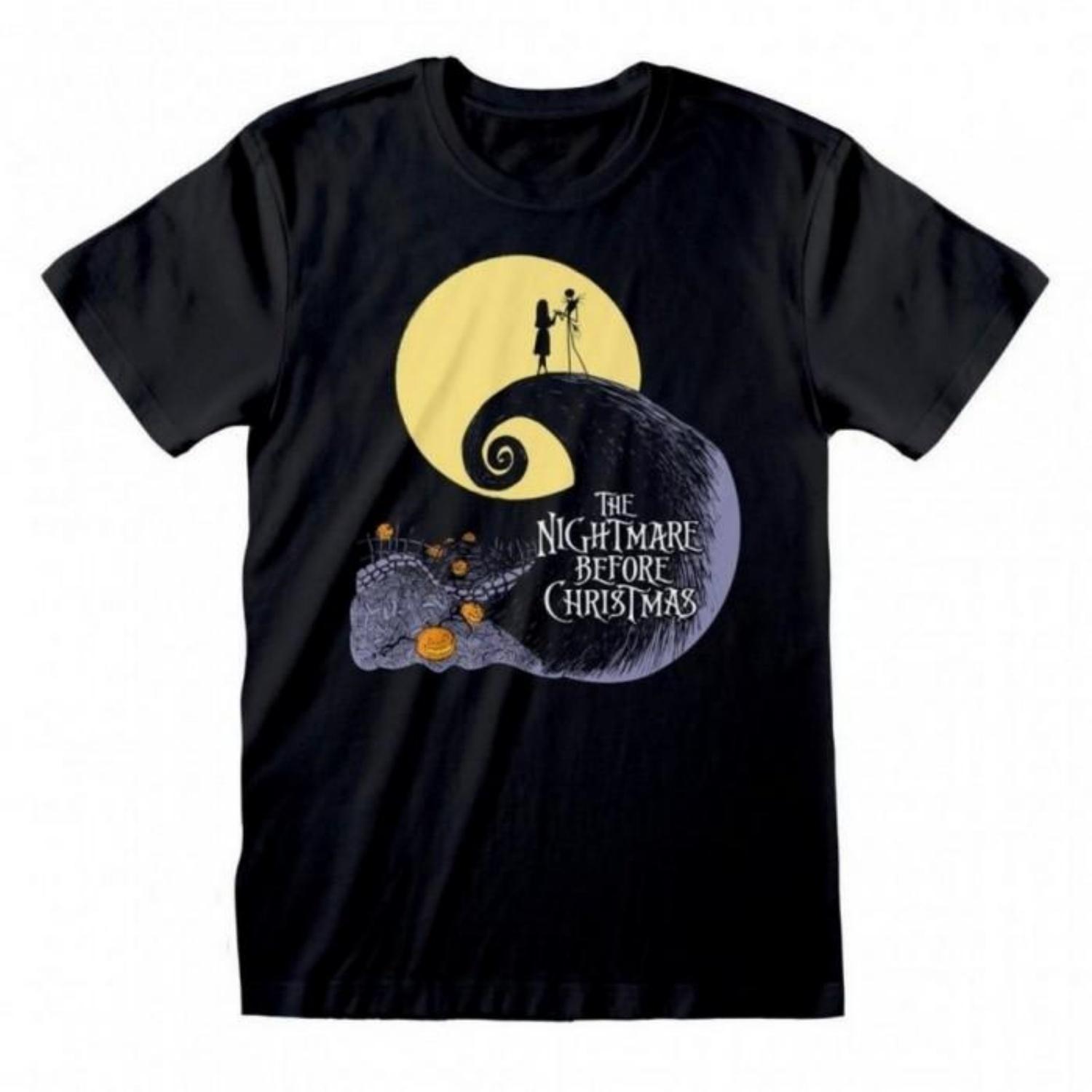 

Nightmare Before Christmas Unisex Adult Silhouette T-Shirt S чёрный