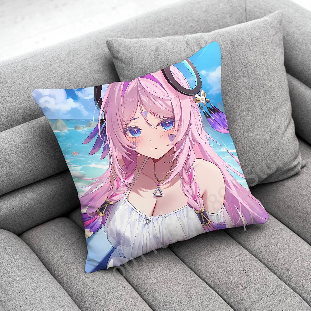 Genshin Impact Citlali Mualani Throw Pillow Case For 45x45cm 40x40cm 55x55cm 50x50cm 30x30cm Square Car Pillowcase Shell