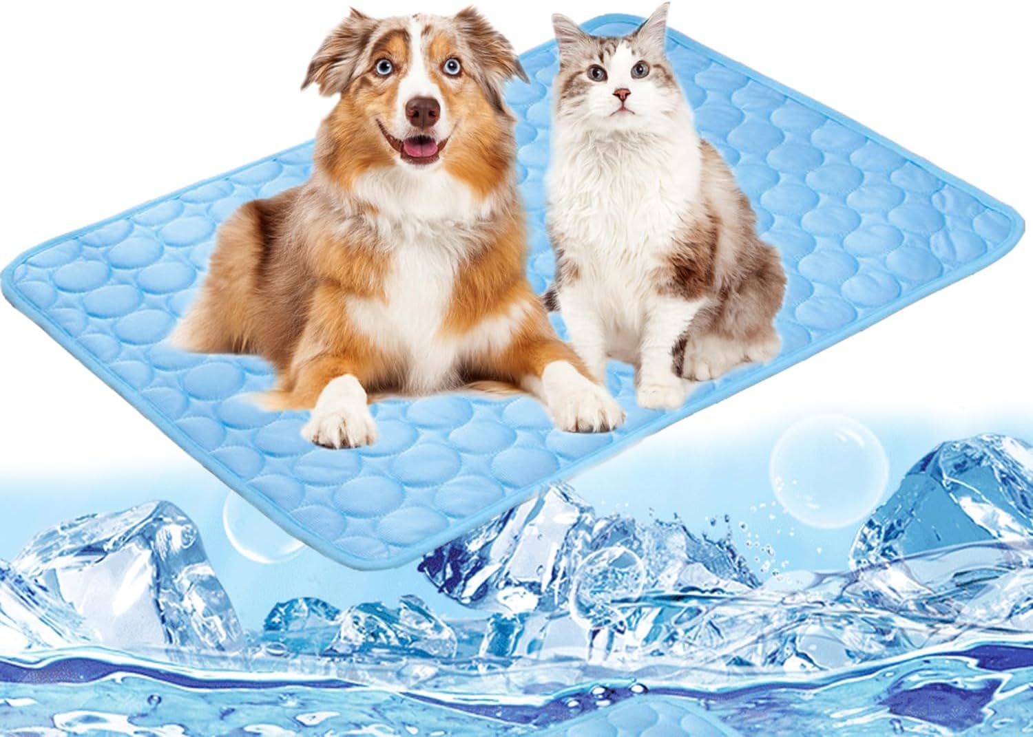 Huijokf Pet Cooling Summer Pet Cooling Pee Pet Cooling 2 Mat, Mat, Mesh, Mat, Sheet, Mat, Dog, Cat, Bedding, Pad, Waterproof, Quick-Drying, Washable,