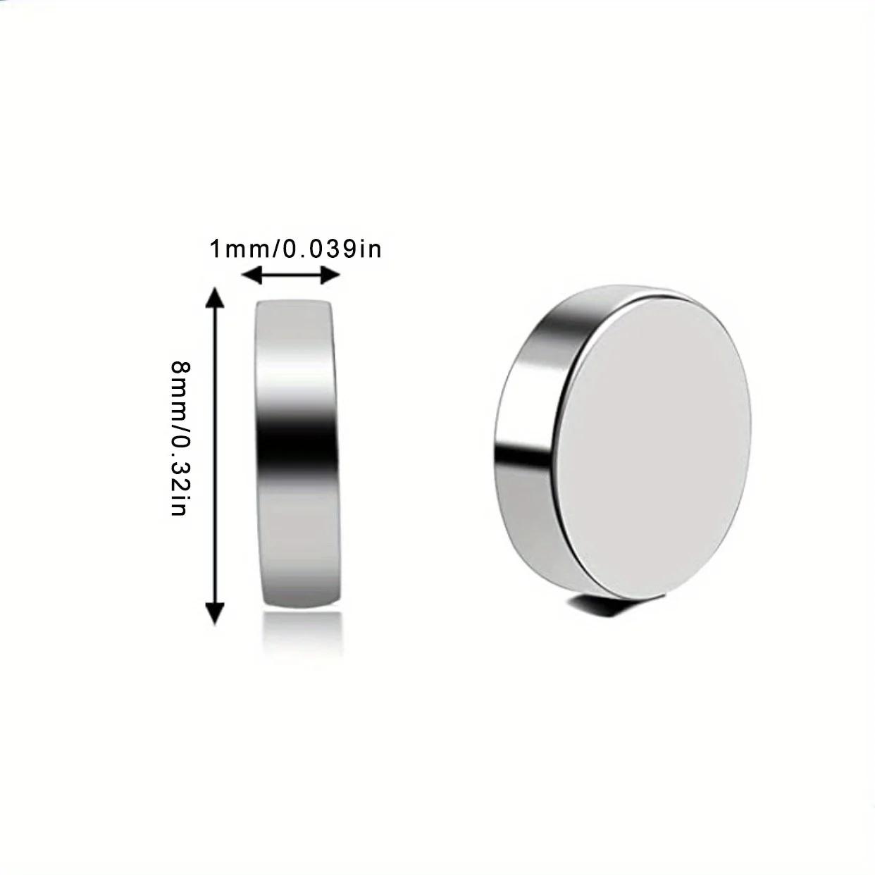 

for Fridge Recipe Holders And Spice Jar Clips Choose from 10/20/50 Pack Mini Kitchen Magnets 8x1mm Set Strong Adhesive Discs 10pcs 8x1
