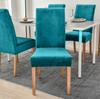 Cover Velvet Chair Velvet Turquoise Light Thick