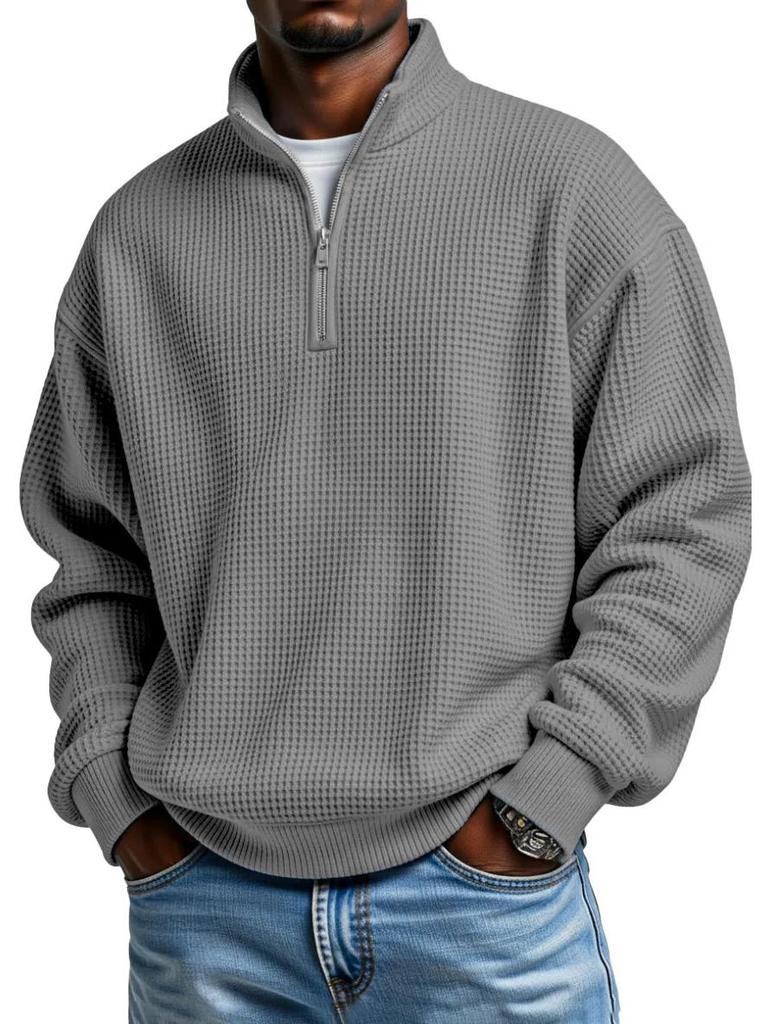 Men's Casual Zipper Pullover Hoodie - 2025 Autumn/Winter Collection