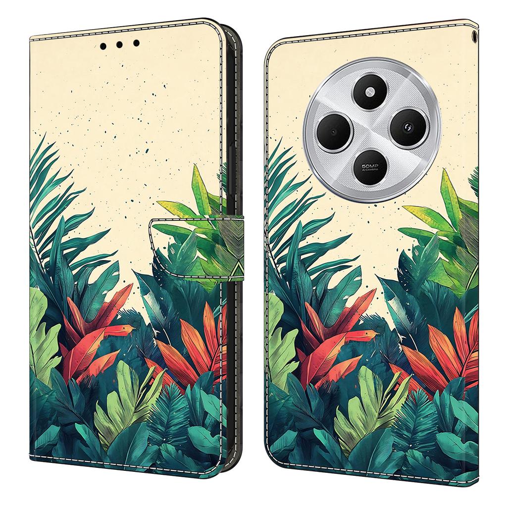 Wallet Case For Xiaomi Poco C75 4G/Redmi 14R 5G/14C 4G Pattern Printing PU Leather Flip Stand Phone Cover