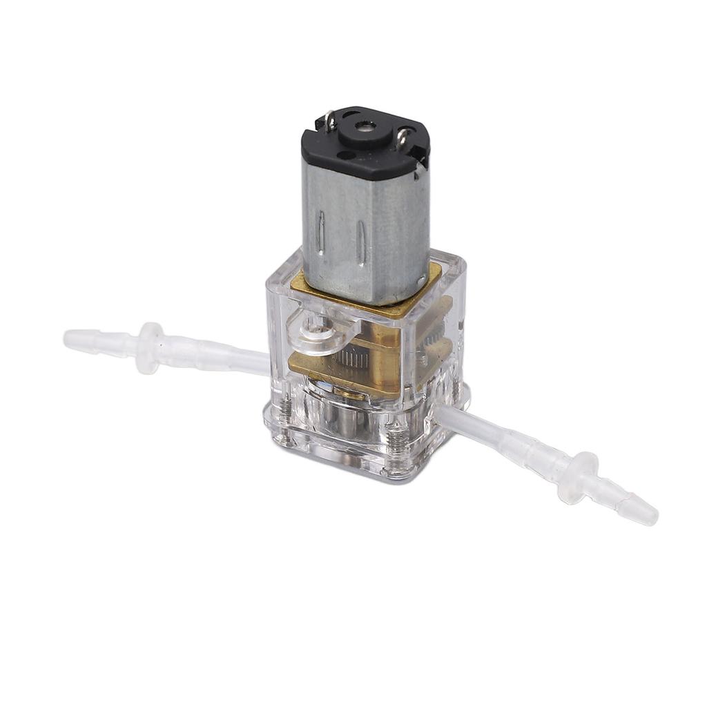 Mini Peristaltic Pump Transparent Shell 1mlmin Flow 0.001m Lift Liquid Dosing Pump for Beauty