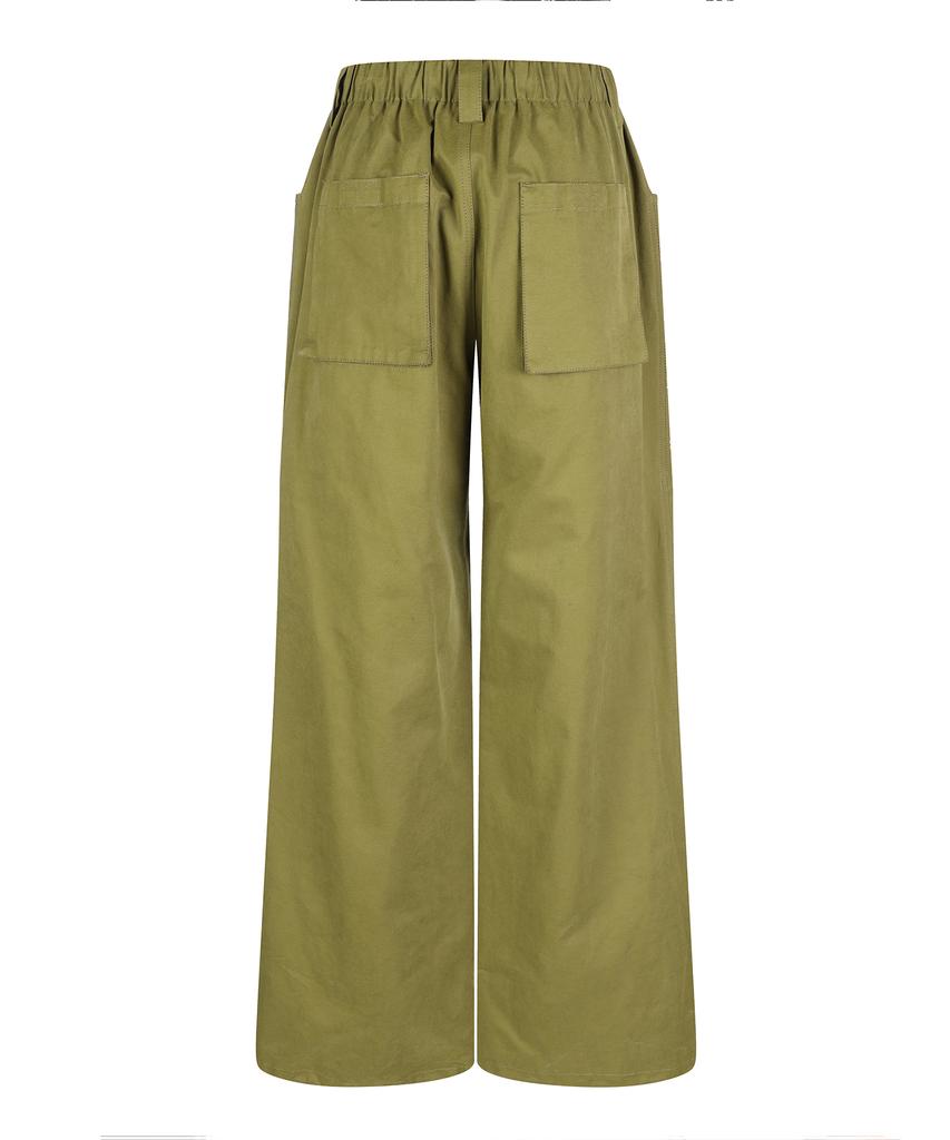 LALAFOX Printing Pocket Pants Kaki Bp3Wp012