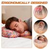 Ear Piercing Pillow Colourful Side Sleeping Pillow with an Hole Comfortable Cotton Filling Ear Guard Pillow for Relief Ear Pain