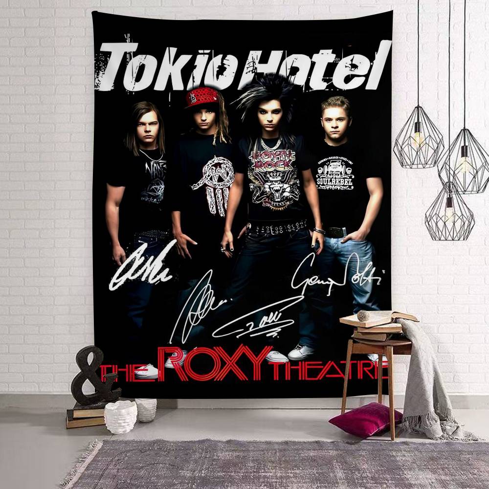 Tokyo Hotel Cartoon Tapestry Art Science Fiction Room Home Decor Wall Hanging Sheets