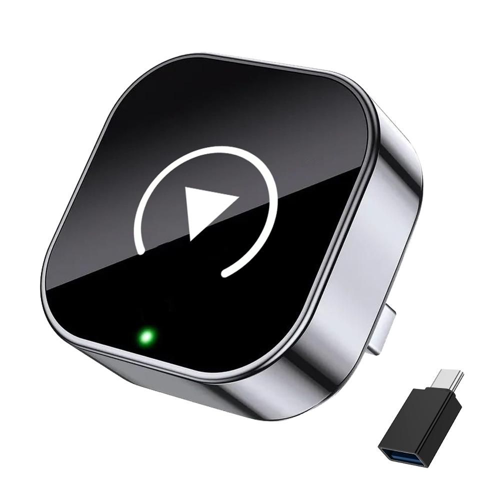 

NEW 2in1 Mini Wireless CarPlay and Android Auto Adapter 5GHz WiFi, Type-C/USB Plug and Play Smart Box for Car Accessories Dongle A