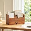Desk Organizer with Drawer Vintage Mail Multi-Compartment