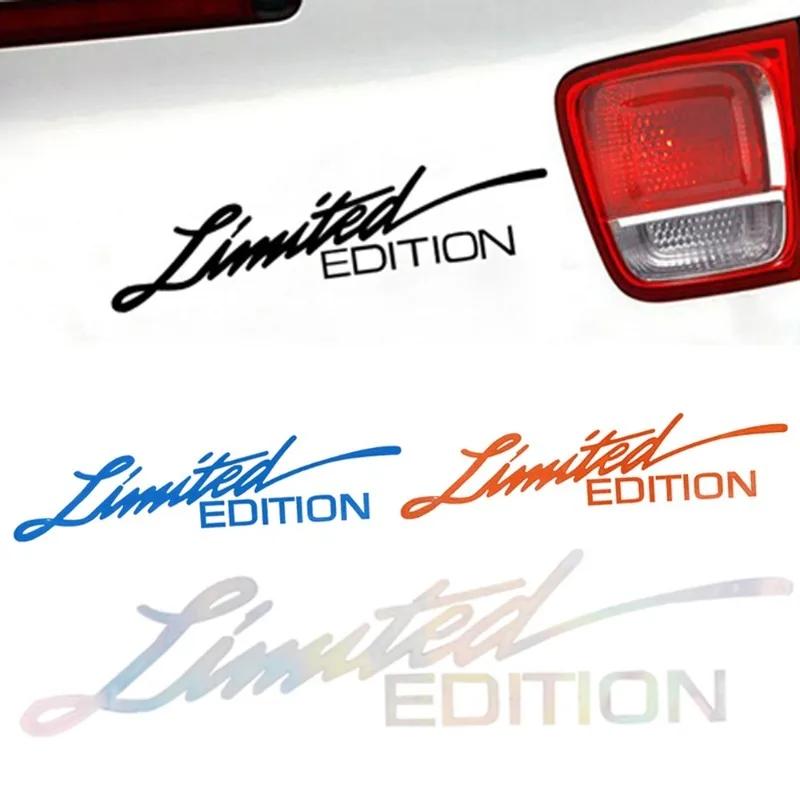 4/1 stücke Auto Aufkleber Laser Reflektierende Limited Edition Kreative Aufkleber Motorrad Vinyl Dekoration Helm Personalisierte DIY Aufkleber