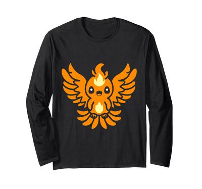 Humor Fenix Djur Enkel Eldfågel Fenix Långärmad T-shirt