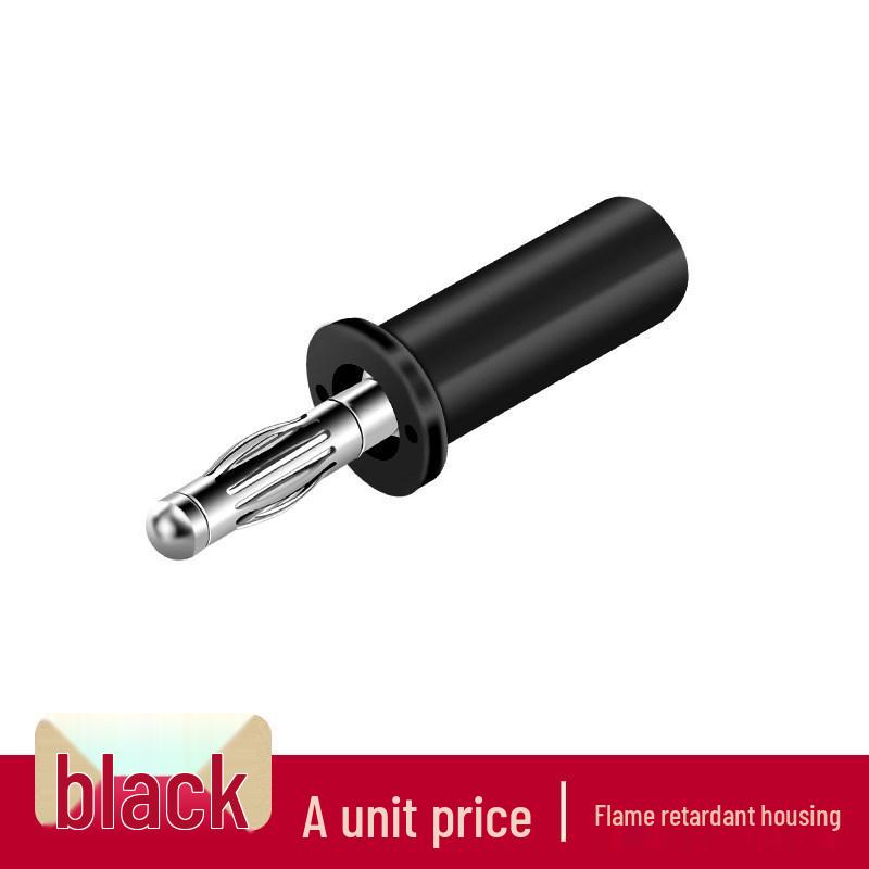 4mm Nickel-Plated Brass Banana Plug Jack Lantern Head for Industrial Instruments