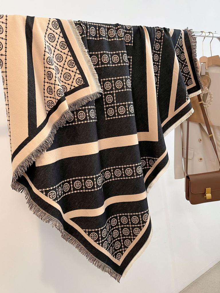 New Fashion Winter Cashmere Scarf Women Luxury Duplex Print Female Shawl Wrap Scarves Lady Thick Warm Blanket Echarpe Pashmina