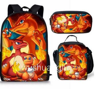 Primary And Secondary School Students Schoolbag Cartoon Backpack Breathable And Wear-Resistant Children'S Backpack Satchel Pencil Bag Set