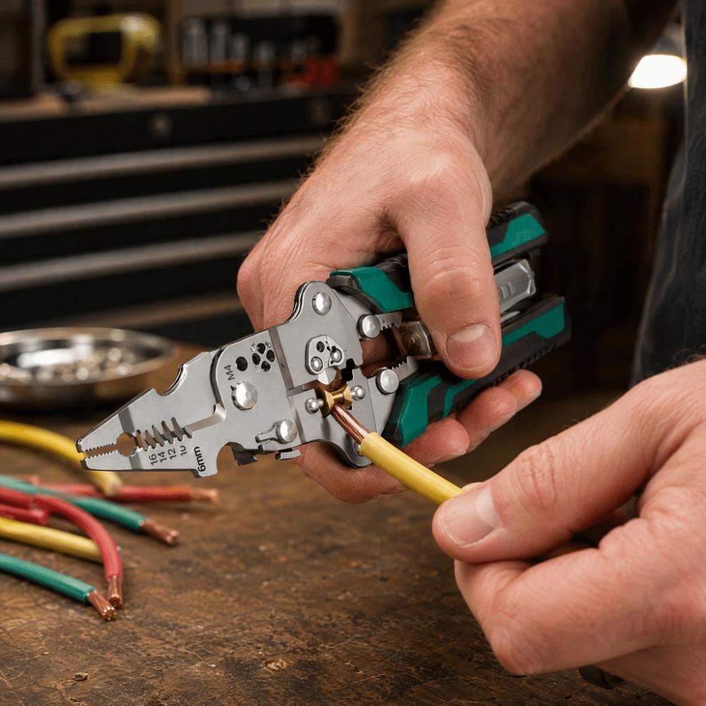 Multifunctional Wire Stripping Pliers Digital Display Crimping Pliers Wire Stripper Electrician