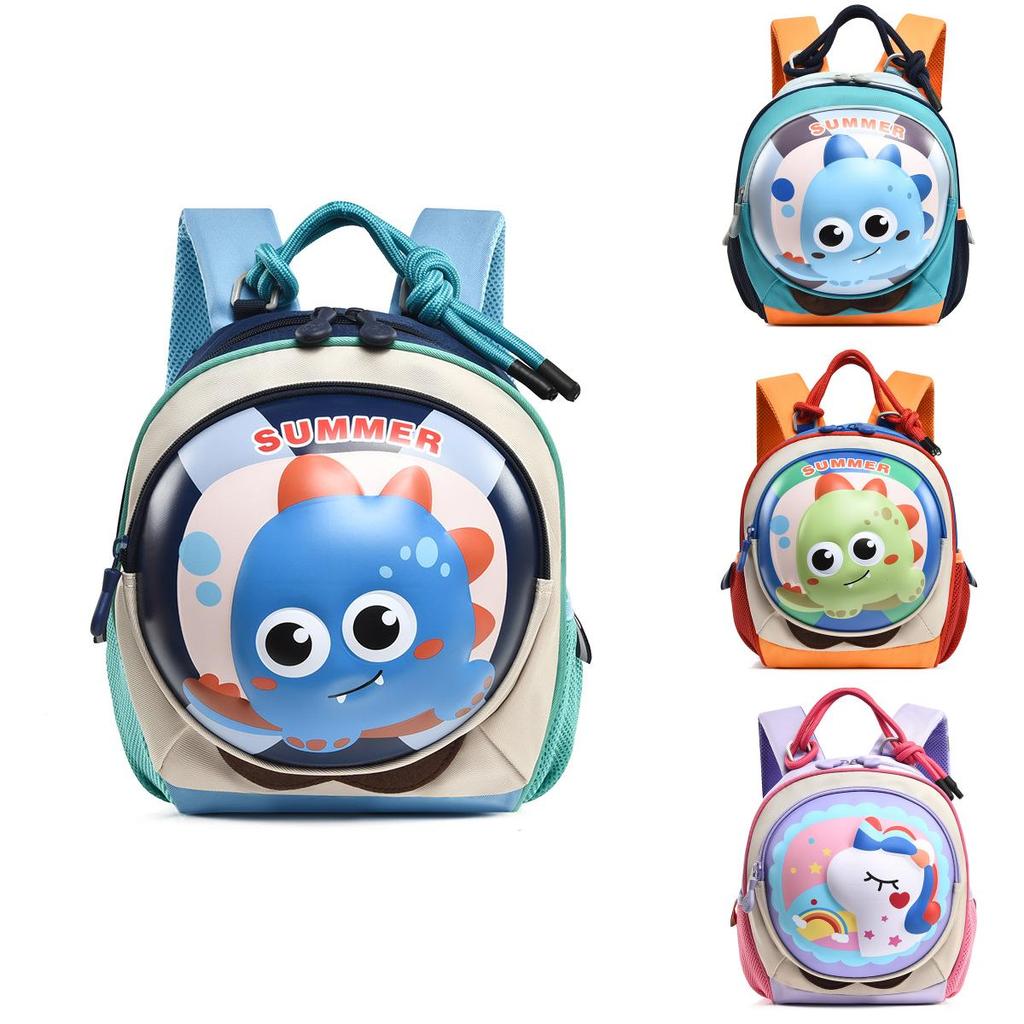 Horse Dinosaur Patternkids Backpack With Ventilated Material For Nursery And Daycare