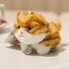1 Stück 15 cm Mini-Kätzchen Plüschtiere Kawaii Orange Weiß Schwarze Katze Niedlicher Plüsch-Anhänger Puppe für Tasche Schlüsselanhänger Geschenk