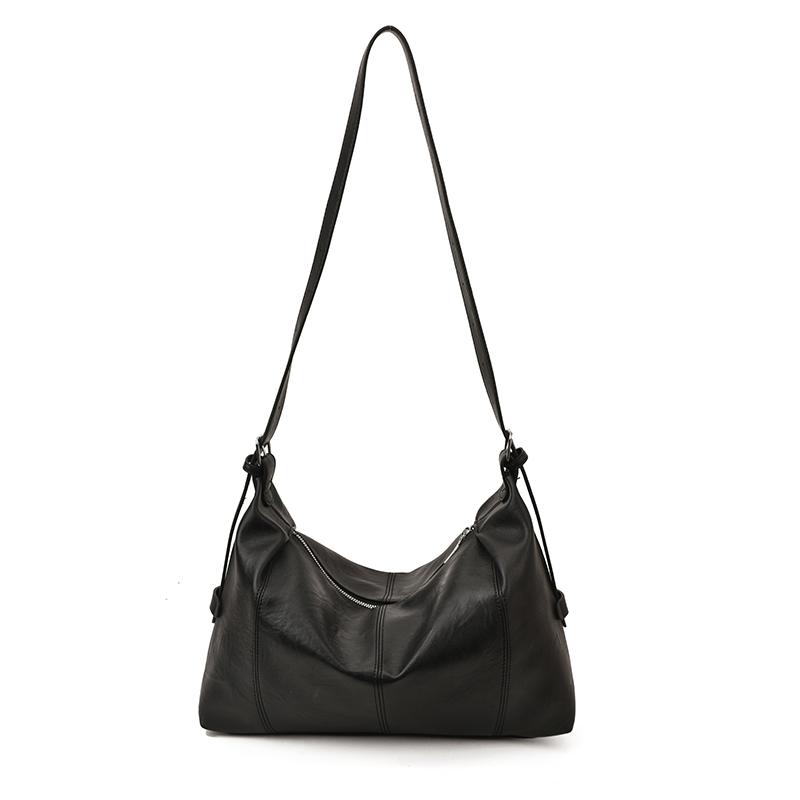 PU Hobo Bag Women's Fashion Shoulder Tote with Soft Texture Large Capacity Casual Everyday Handbag