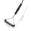 Barbecue Grill  Brush Clean Tool Grill Accessories Stainless Steel Bristles Non-stick Cleaning Brushes Barbecue Accessories