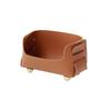 texturePU Business Card Holder with 2 Sections Desktop Display Stand for Office Desk Card Organization Professional Use