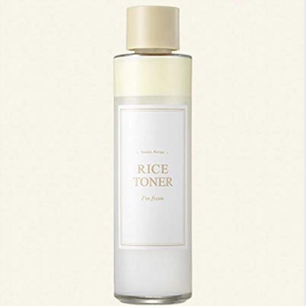 

I m from Rice Toner, Молочный тонер для сияющей кожи, 77,78% корейского риса, Увлажнение для сухой, тусклой кожи, Веганский, без отдушек, Стеклянная кожа 150 мл 150ml x 1ea