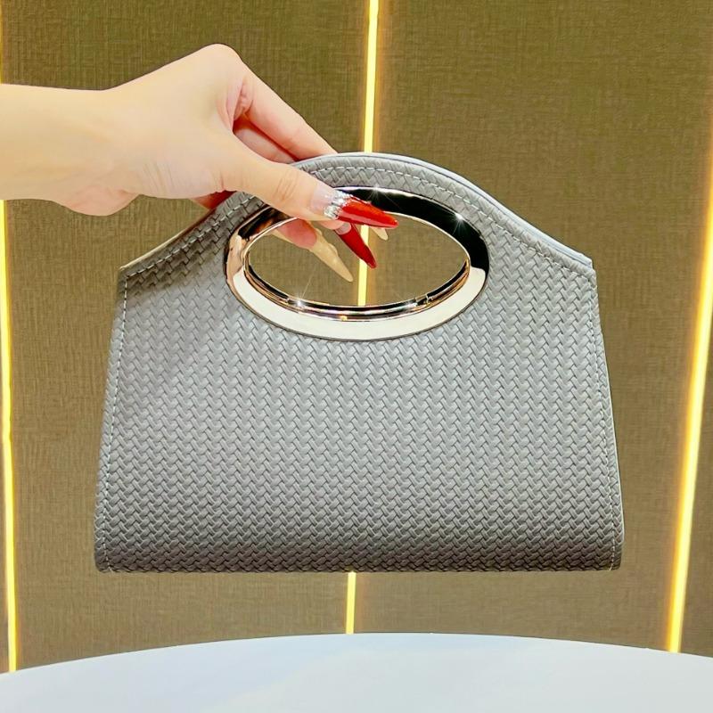 Модная сумочка, Банкетная сумочка, Вечерняя сумка, Сумка для通勤 для женщин, Сумка через плечо серый/серебряный