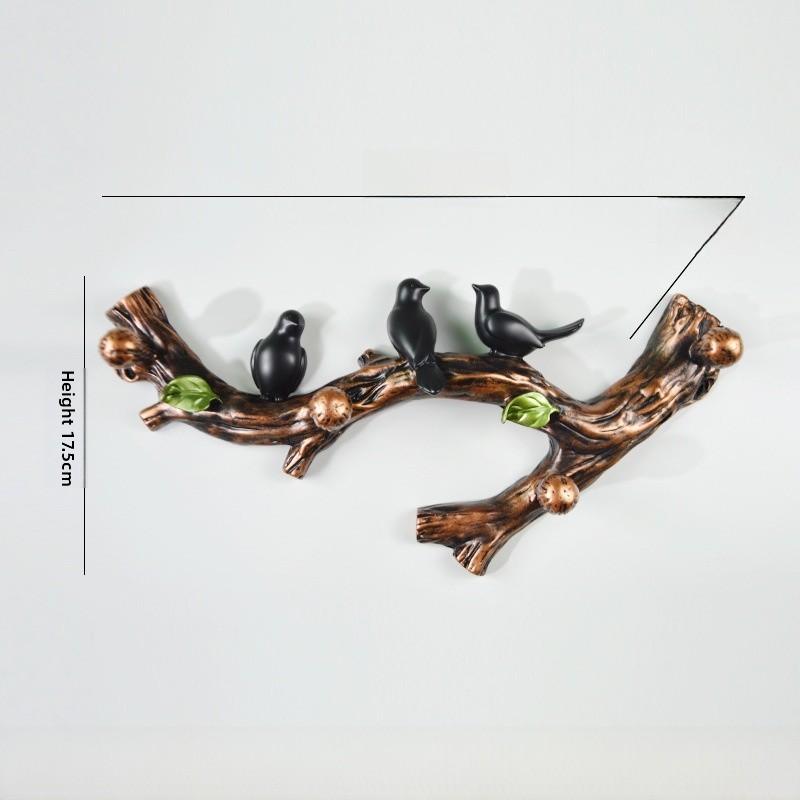 Sleek Bird Wall Hook Resin Organizer For Bathroom And Bedroom Storage Accessory