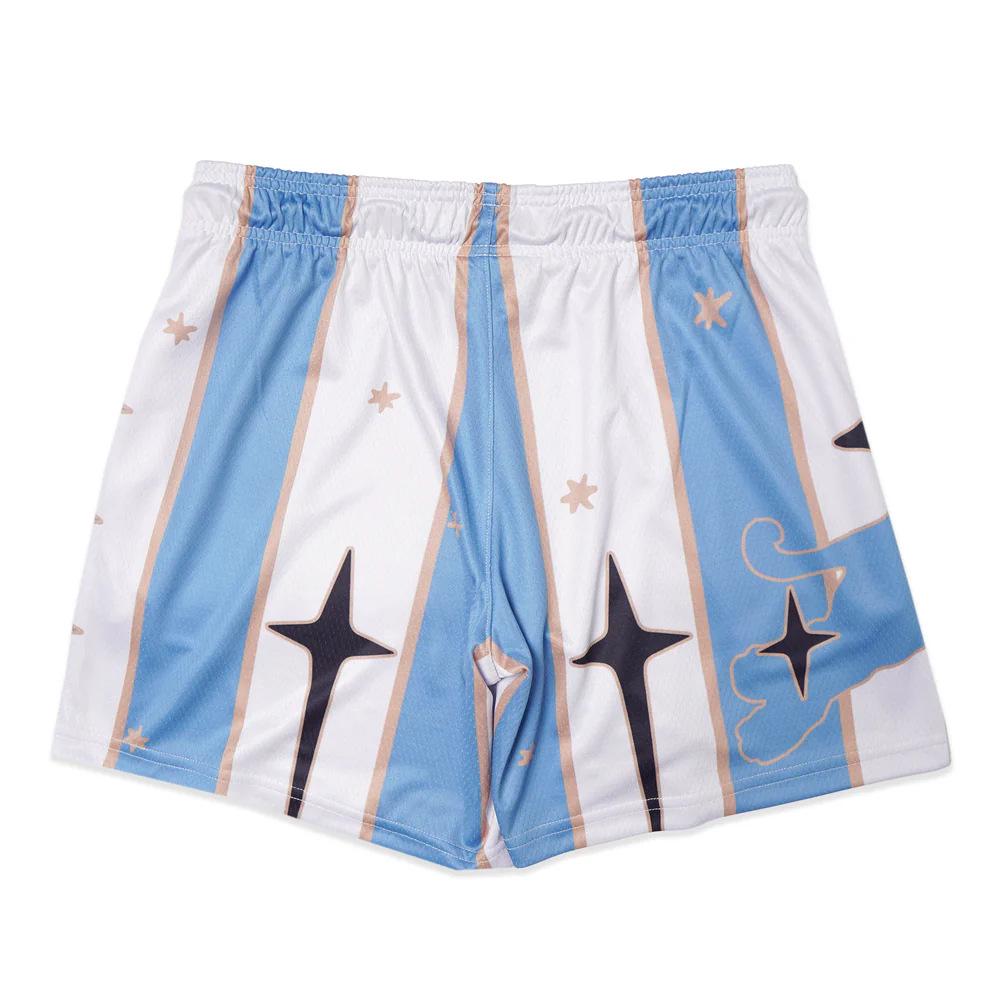 Trendy American Mesh Sports Shorts: Breathable, Sweat-Wicking Beach & Fitness Basketball Pants