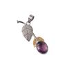Natural Amethyst Pendant 925 Stamped Silver Handmade Jewelry Thanksgiving Gift PP-55-5