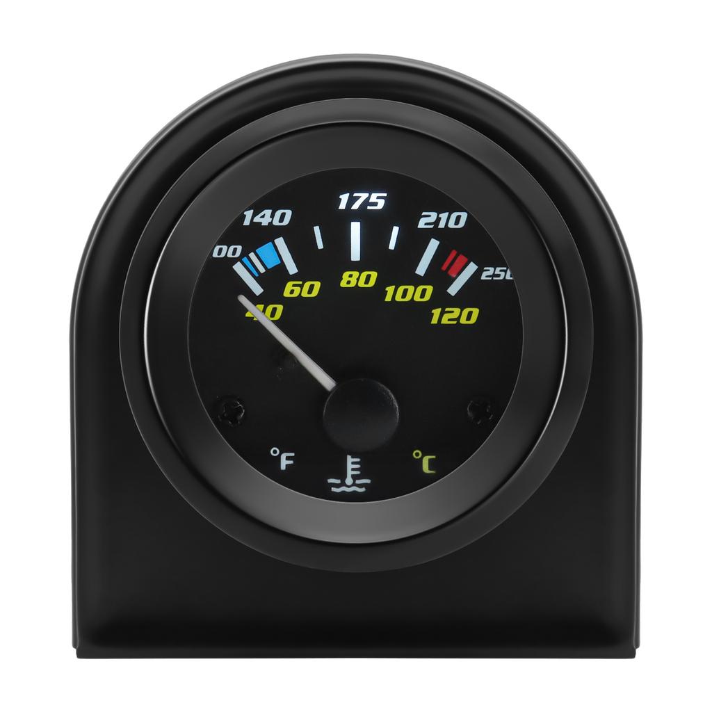 2" 52MM Black Water Temp/Oil Temp/Oil Press psi/Volt/Fuel Level Gauge Car Meter With Bracket Pod Holder For Gasoline Car 12V