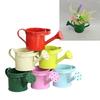 Brightly Colored Compact Watering Cans Galvanized Materials Heavy Duty Build Nonslip Grip For Terraces Plant Maintenance