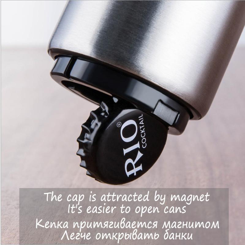 Bottle Opener Beer Opener Automatic Magnetic Beer Openers Bar Wine Stainless Steel Opener Kitchen Tool Destapadores De Cerveza
