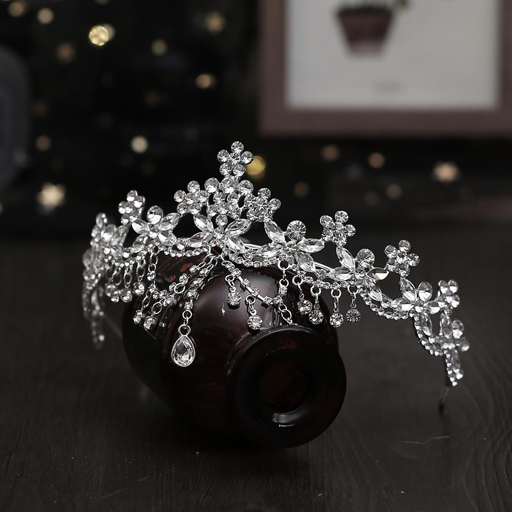 

Crown Hair Accessories Queen Princess Accessories Korean Style Tiara Tiara Birthday Birthday Super Fairy Wedding Bride Girl