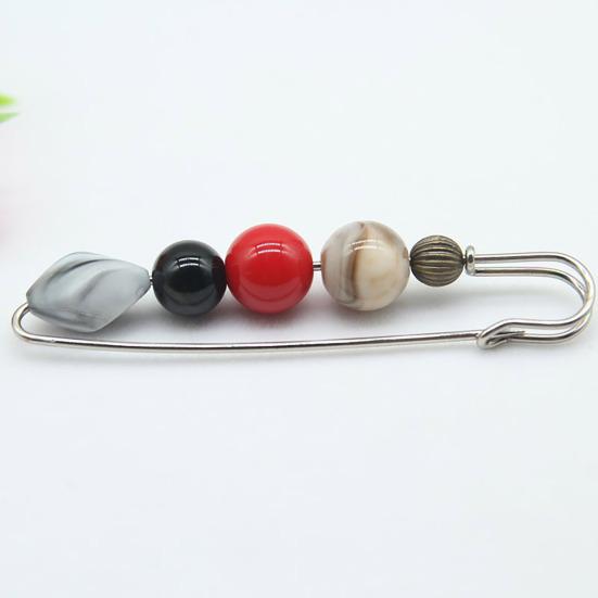 Alloy Brooch Pin Wear-Resistant Anti-Rust Elegant Imitation Stone Design Lapel Pin Sweaters Dresses Hats Bags Badge Clothes Accessories