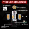 2pcs Amber Yellow PY24W 5200s LED Bulbs For BMW 3 4 5 Series X3 E70 X5 X6 Z4 Front Turn Signal Lights Car AccessoriesTurn Signal 2