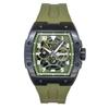 The Play Polyurethane Strap Green Skeleton Dial Automatic I15303 Men's Watch