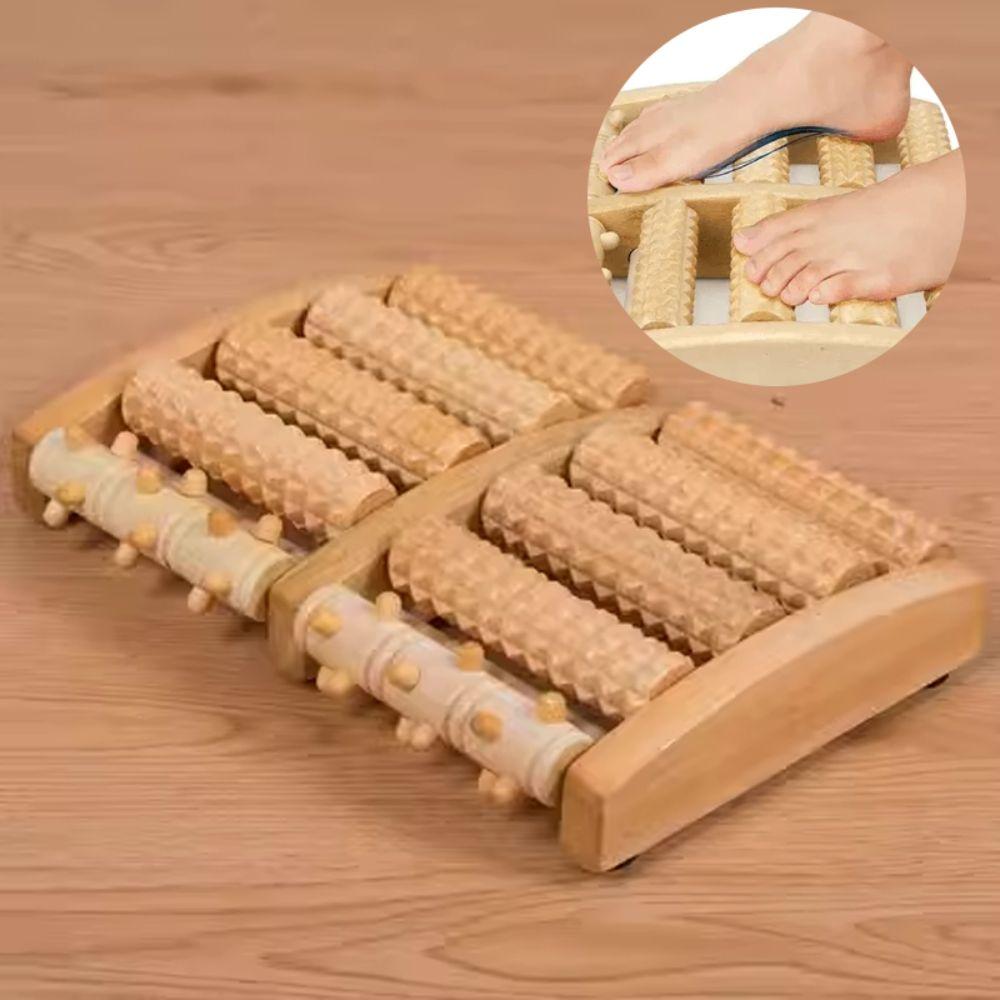 

Снимает усталость, боль в ногах, массажный ролик для ног, деревянный массажер для ног, расслабляющий ролик для ног