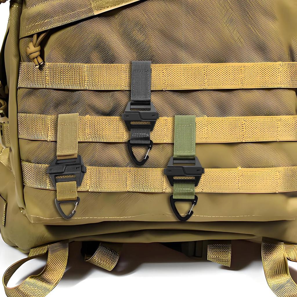 Outdoor Tactical Multi-purpose Triangle Quick Release Buckle Multifunctional Backpack Belt Quick Nylon Hanging Buckle