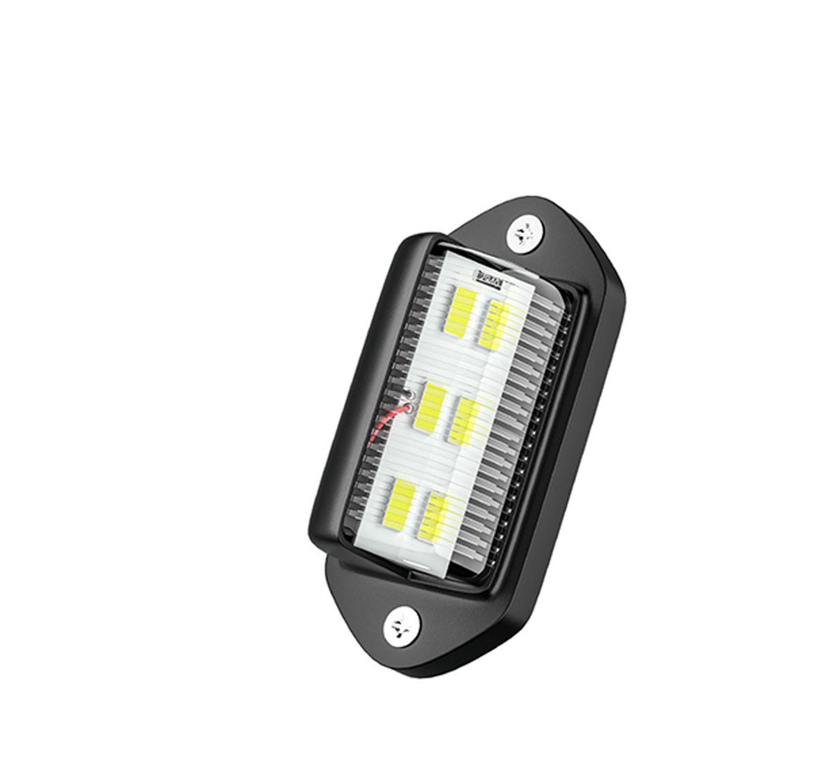 

1/2PCS 6 LED Car License Number Plate Light For SUV Truck Trailer Van Tag Step Lamp White Bulbs Car Products License