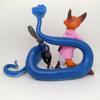 Anime Zootopia 2 Nick Wilde Judith Laverne Hopps Gary Snake Figure Computer Case Decoration Model Doll Desktop Ornament Toy Gift