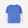 Nike Boys' Faux Two-Piece Long Sleeve T-Shirt